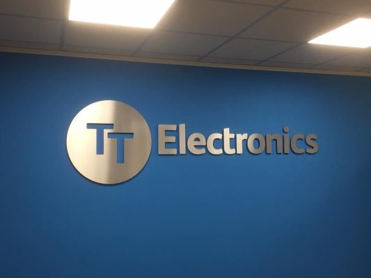 TT Electronics Office Branding & Signage