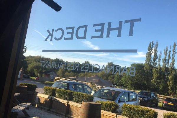 Restaurant Window Film Branding Decals