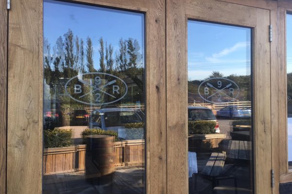 Restaurant Window Film Branding Decals